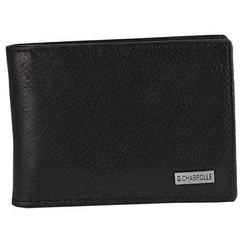 1A! LINDENMANN - Cartera para hombre de Cuero Hombre negro negro Talla única