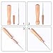 eBoot 60 Pieces 3 Sizes Felting Needles Wool Felt Tools with 3 Pieces Clear Bottles and 3 Pieces Wooden Handles