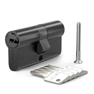 Bwintech 1 Stück Euro Messingzylinder Schwarz