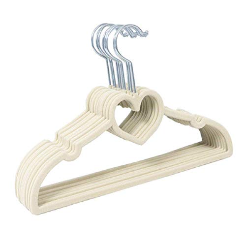 Cintre en forme de coeur antidérapant 33cm pour dressing enfant ordonné - 3