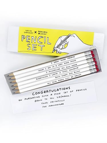 Set de 6 lápices Brainbox Candy David Shrigley miniatura 1