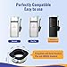 ZOMISIA 4 Pack Cat Litter Refill Bags, Non-See-Through Jumbo 120FT Cartridge Refill Total Up to Over 16 Months Per Cat for Odor Control, Compatible with Genie Standard, Plus