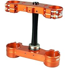SCAR Triple Clamps Tree Fork Compatible with KTM 125 250 300 350 450 SX SXF XC XCF 23-26 HUSQVARNA GASGAS - Offset 22mm - Orange