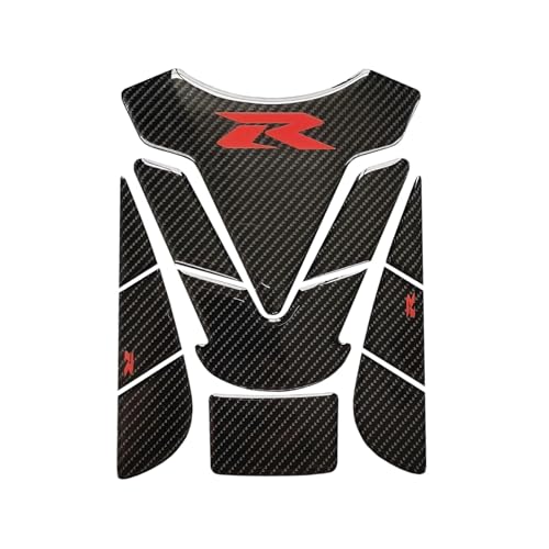 Protection réservoir moto carbone rouge anti-rayure pour bouchon GSXR 600 750