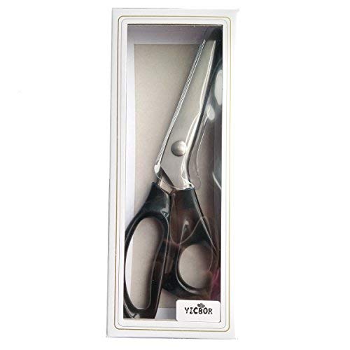YICBOR Professional Stainless Steel Dressmaking Sewing Craft Scissors SerratedPinking Shears