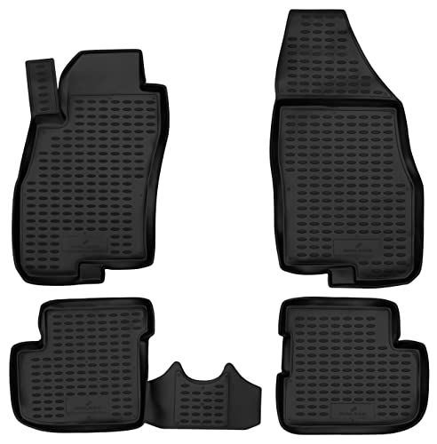 Walser Tapis de Sol sur Mesure XTR en Caoutchouc Compatible avec Fiat Grande Punto 06/2005-2009, Tapis de Pied