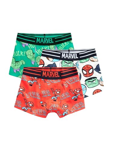 NEXT Garçon Caleçon Marvel, lot de3 Multi-Couleurs 3 Ans-4 Ans
