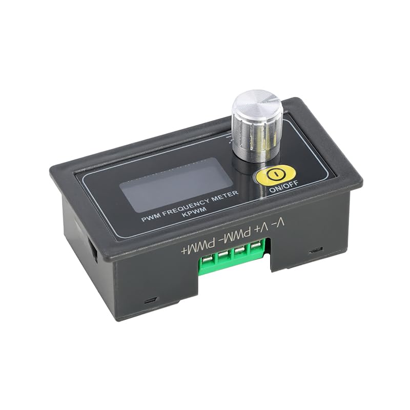 KP3 Digital PWM Signal Generator Module, Adjustable Frequency Duty Cycle Controller with Display and 4 Buttons for Bench Testing