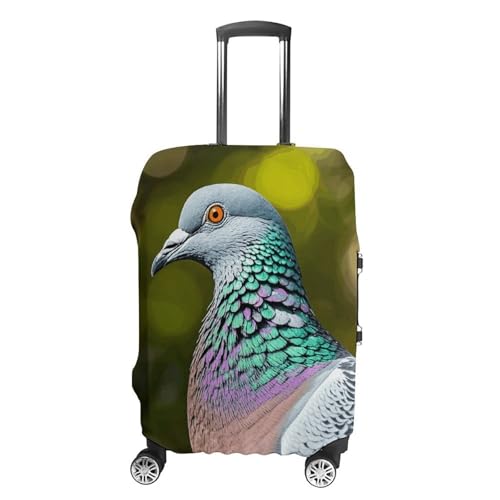 Carry on Luggage Cover Grey Pigeon Suitcase Covers for Luggages Tsa Approved Travel Luggage Sleeve Protector Elastic Suitcase Protector Anti-Scratch Washable Fits 19-30 Inch Case -L
