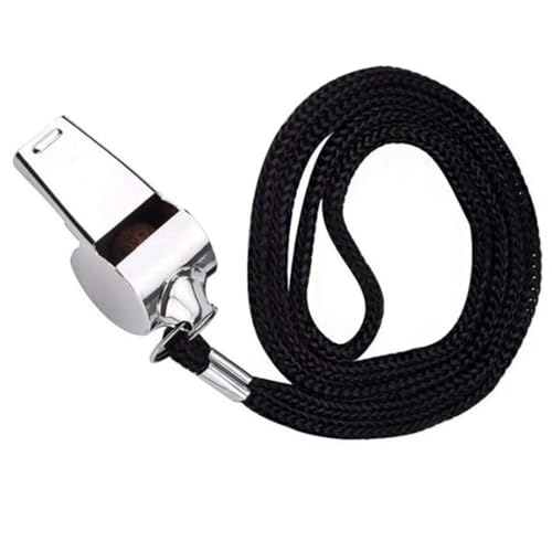 10 silbatos de acero inoxidable para árbitro deportes miniatura 1
