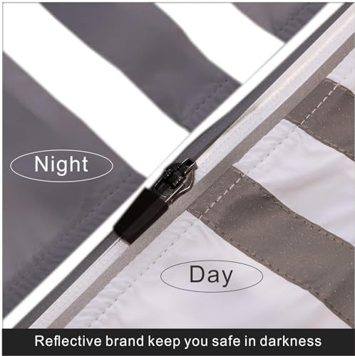 Image of bpbtti Men's Hi-Viz Safety Running Cycling Vest Sleeveless Windbreaker vests- Windproof and Reflective