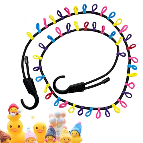 Okueejur Rubber Duck Holder for Jeep Owners Duck Display Rope Paracord Strap for Jeep Wrangler YJ TJ JK JL JT Jeep Ducking Interior Accessory (Rubber Ducks Not Included)