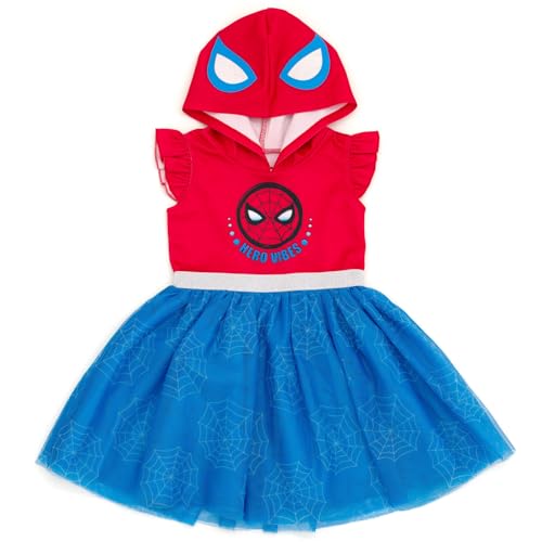 Marvel Spider-Man Spider-Gwen Ghost Spider Girls Mesh Cosplay Tulle Dress Little Kid to Big Kid