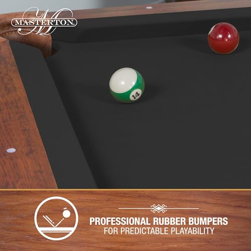 Image of EastPoint Sports Masterton 2.0 Billiard Bar-Size Pool Table 87 Inch - Perfect for Family Game Room