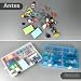 Imagen de Qualsen Ajustable Caja de Almacenamiento de plástico Joyería Organizador Contenedor de Herramientas