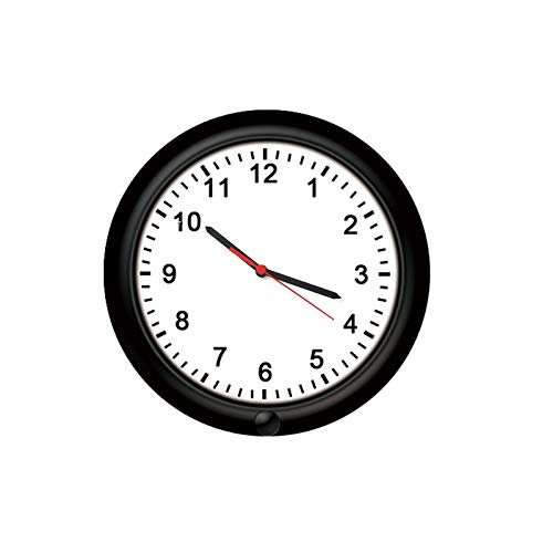 SDETER Hidden Camera, 1080P WiFi Spy Wall Clock Camera Rechargeable Battery Powered Adjustable Lens Wireless Camera Motion Detection Push Alarm Loop Recording for Home Security (Wall Clock Camera)