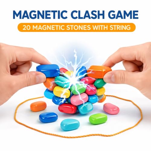 Juego de ajedrez magnético con piedras y cuerda miniatura 4