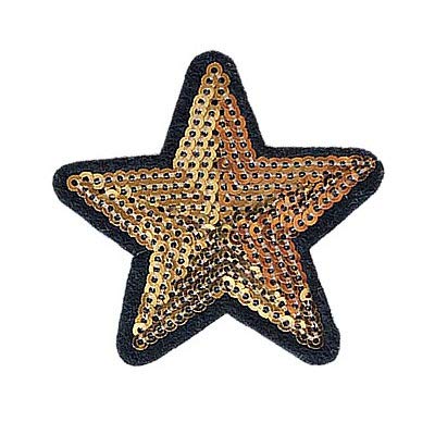 Amazon.co.jp: 星 スター ワッペン スパンコール アイロン接着