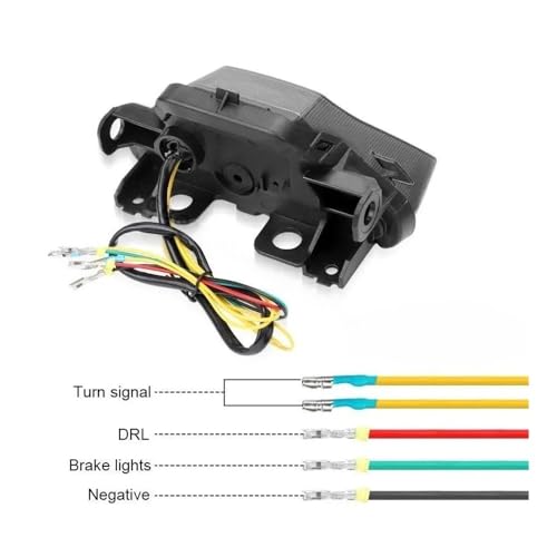 Feu arrière pour MT07 2021-2024 clignotant LED intégré - 4