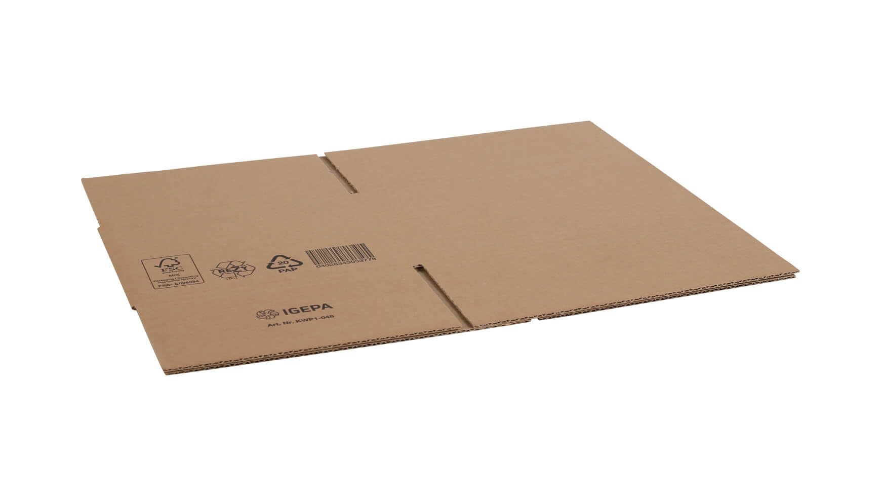 125x Versandkarton Faltkarton DHL Paket M 256 x 206 x 156 mm Braun