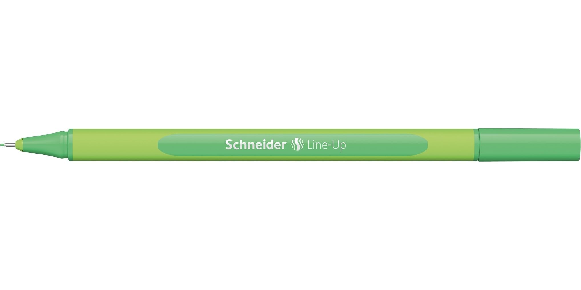 Schneider Electric 191015 Line-Up İnce Liner ve Pigmentliner Keçeli Kalem, 0,4 mm, Açık Yeşil 2li paket