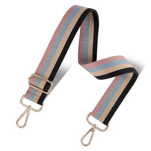 Image of chushui Woven Stripe Purse Straps,Replacement Crossbody Wide Shoulder Adjustable Strap for Bag Handbags