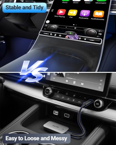Image of vnilrgle Wireless CarPlay Adapter for Apple iPhone 2026 Upgraded(Purple)