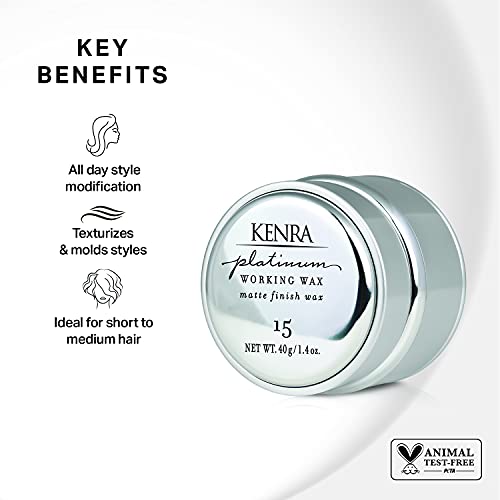 Kenra Platinum working Wax #15 for Women 1.4 oz Wax