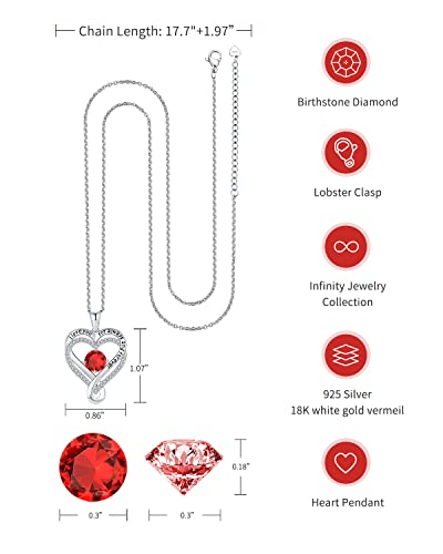 Jewelry-for-Women-Wife-Infinity-Heart-Birthstone-I-Love-You-Necklace-for-Women-S925-Sterling-Silver-Wedding-Anniversary-Birthday-Gifts-for-Wife-Girlfriend-Womens-jewelry-Diamond-Pendant-Necklaces-Gift