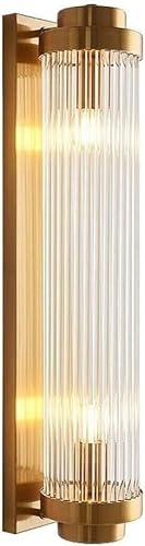 YQXTRB Aplique de pared con decoración de cristal simple, base E14, iluminación de pared de fondo para sala de estar, luces de pared posmodernas giratorias
