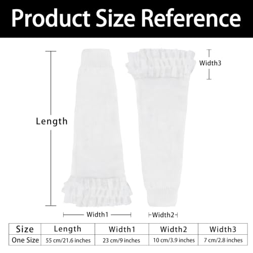 Image of Junely Leg Warmers for Women Kawaii Leg Warmer Cute Legwarmers Japanese Socks Emo Lolita Gyaru Harajuku Accessories
