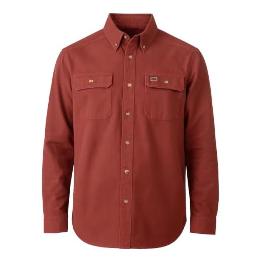 Field & Stream Men's Cattail Chamois Shirt, Port, X-Large
