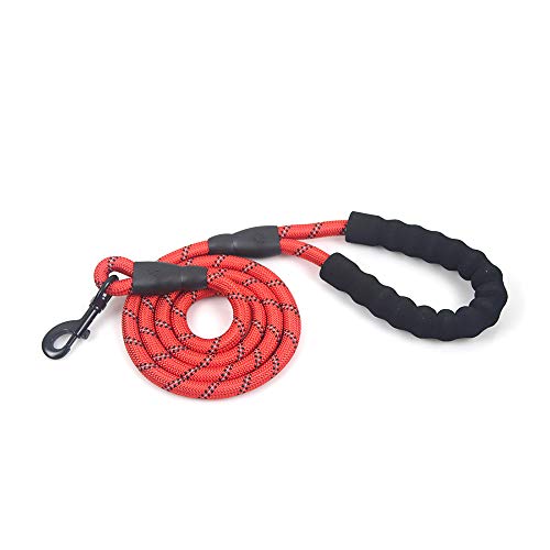 Festnight Cão de nylon reflexivo Dog Leash Dog Corda de escalada Corda de cão Chain Traction para Pe