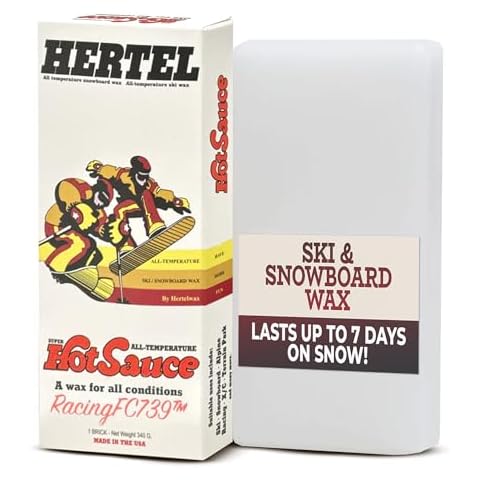 Hertel Racing FC 739 Rub On or Iron on, 1st All Temperature Ski/Snowboard Wax 5 ounces / 141 grams. Made in U.S.A. vTry this in the flats and your back side edge. No more stopping in the flats. Cover