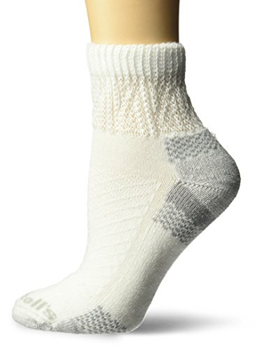 Dr. Scholl s Women s Advanced Relief 2-pair Ankle Socks, White, Shoe Size: 4-10 (Medium)