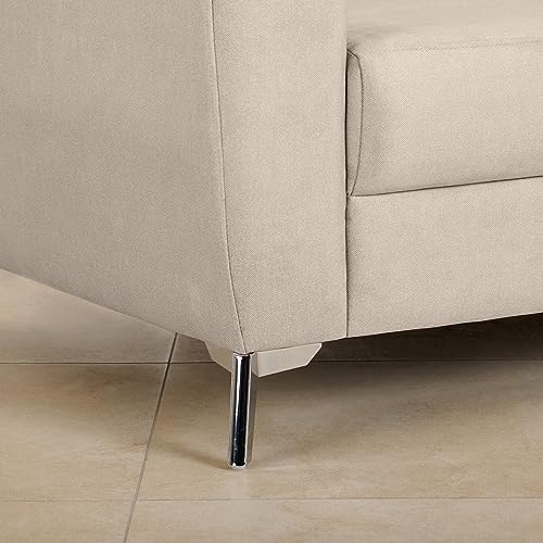 Image of Home Centre 1 Seater Mojo Velvet Fabric Sofa| Velvet Fabric Sofa| (Blue) |Two Year Warranty