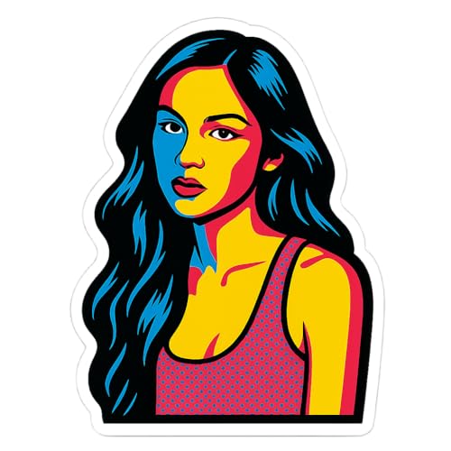 Olivia Rodrigo Pop Art Sticker (2.5 x 3.25)