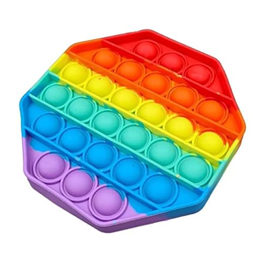 Pop It - Fidget - Anti-Stress - Polígono Hepta - BrinquedoTech, Multicor