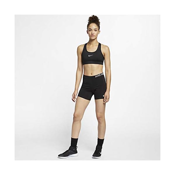 Nike-Womens-Victory-Compression-Sports-Bra Nike Women's Victory Compression Sports Bra, Black/White, Large