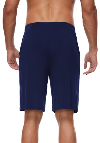 WiWi Viscose from Bamboo Pajama Short for Men Soft Knit Sleep Bottoms Summer Lounge Short Pants Cool Loungewear S-XXL3