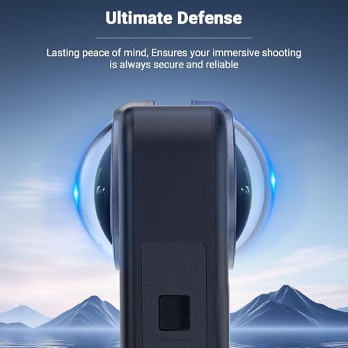 Image of Osmo 360 Dual Lens Protector Guard for DJI osmo 360 Action Camera, Premium PC Material Lens Cover Dust Proof, Anti-Scratch & Shockproof Lens, DJI Accessories (Osmo 360 Lens)