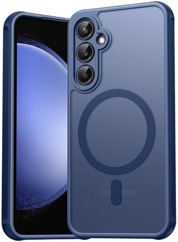 EASDNB für Samsung Galaxy S23 FE Hülle für Magsafe, Magnetisch Handyhülle für Samsung S23 FE Hülle, Kameraschutz Stoßfeste Kratzfeste Durchscheinende Schutzhülle für Galaxy S23 FE