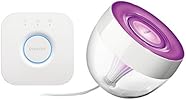 Philips Hue LivingColors LED Tischleuchte Iris Starter Set, inkl. Bridge, dimmbar, bis zu 16 Millionen Farben, steuerbar via App, kompatibel mit Amazon Alexa (Echo, Echo Dot)