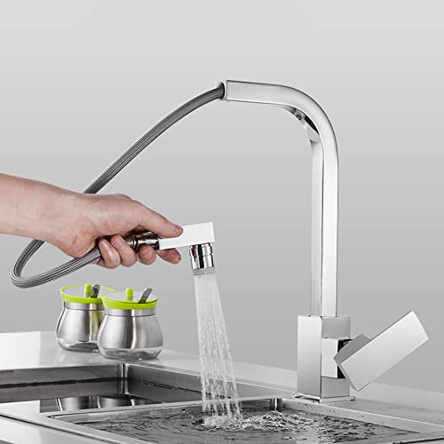 Robinet de cuisine extractible resout le manque d'espace evier