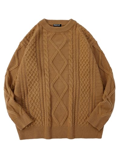 Vamtac Womens Cable Knit Sweater Oversized Fall Sweaters Casual