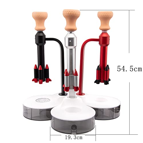 Komplettes Shisha-Set, modernes Shisha-Kit in Raketenform mit Zwei LED-Leuchten, Fernbedienung, Shisha-Kopf, Schlauch… – Bild 7