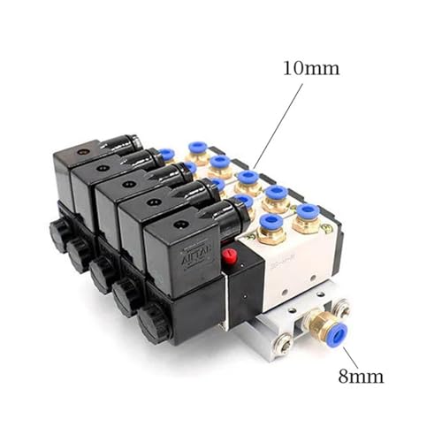 Bloc d'électrovanne pneumatique 4V210-08 pour l'automatisation des ateliers de menuiserie - 3