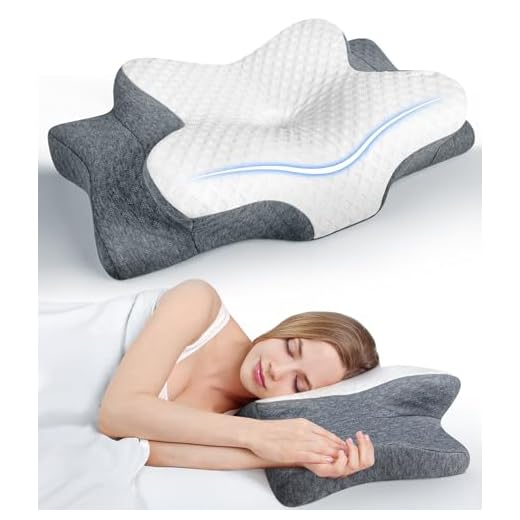 Ultra Pain Relief Cooling Pillow for Neck Support, Adjustable Cervical Neck Pillow Cozy Sleeping, Odorless Ergonomic Contour Memory Foam Pillows, Orthopedic Bed Pillow for Side Back Stomach Sleeper