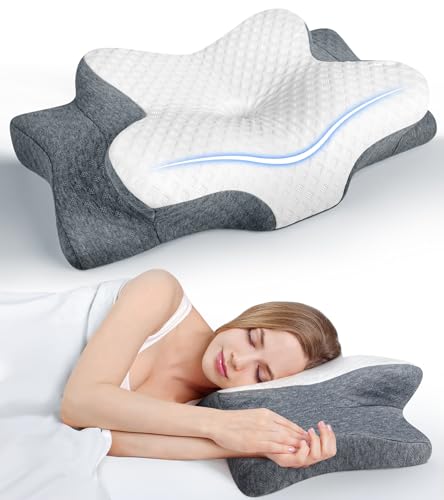 Ultra Pain Relief Cooling Pillow for Neck Support, Adjustable Cervical Neck Pillow Cozy Sleeping...