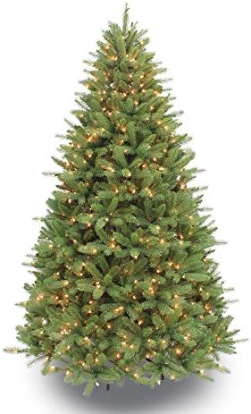 Puleo International 7.5 Foot Pre-Lit Premier Douglas Fir Artificial Christmas Tree with 800 UL Listed Clear Lights, Green